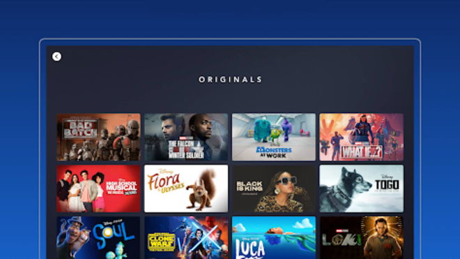 Disney Plus error code 39 - An image of the various titles on Disney+
