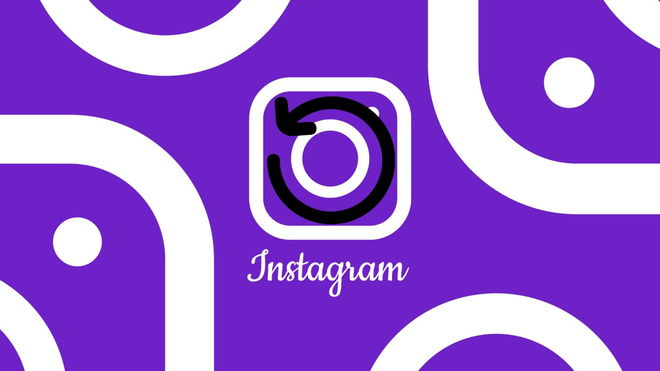 Instagram logo with a reset icon, representing how to reset the Instagram algorithm for the Explore and Reels pages.