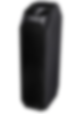 Toshiba CAF-W36USW product image of an all-black air purifier.