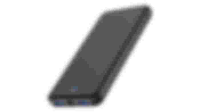 HETP Fast-Charging Power Bank product image of a thin, black, rectangular power bank.