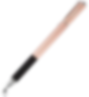 Mixoo Capacitive Stylus Pen in rose gold with a black finger rest.