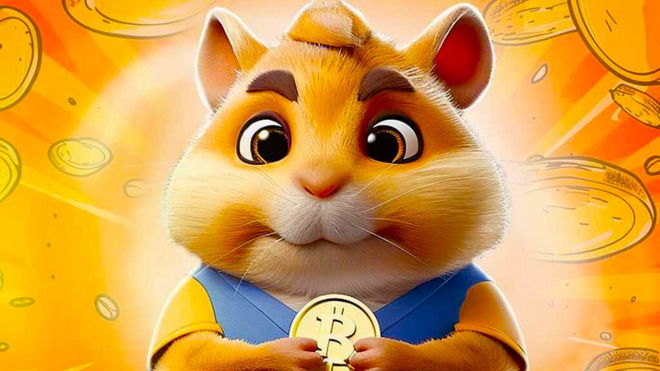 An image of a hamster with a bitcoin in hand - Hamster Kombat Daily Combo Today