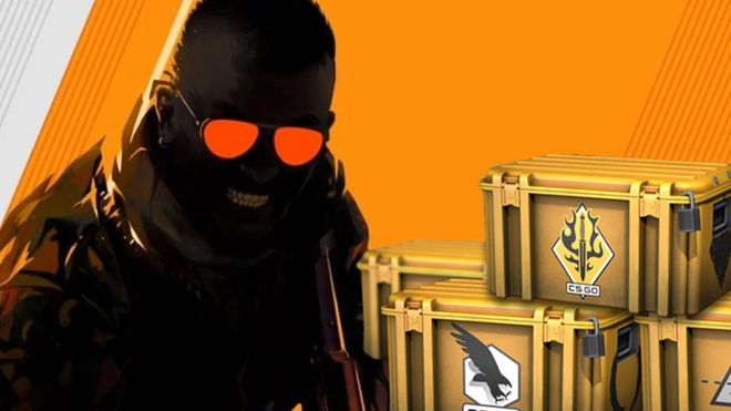 The counter-strike 2 keyart with loot boxes