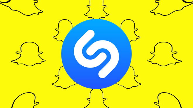 An image with logos of Snapchat and Shazam - Shazam on Snapchat gone remove