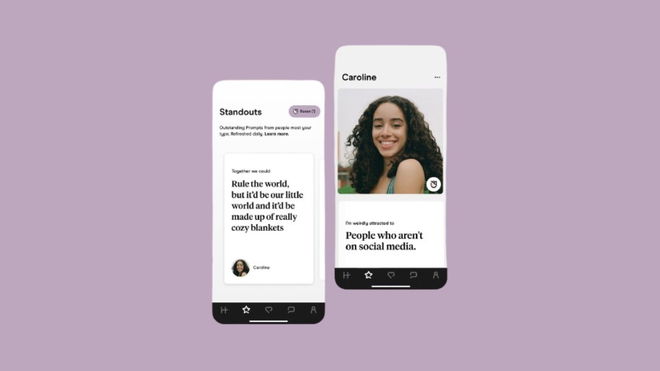 An image of Hinge Standouts - how to get on
