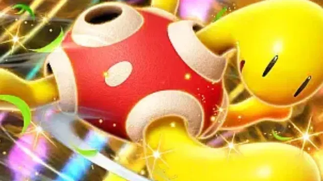 A picture from the Pokemon TCG Pocket card, Shuckle ex.