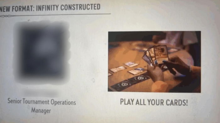 A screenshot of the Disney Lorcana leak featuring a potential new game format.