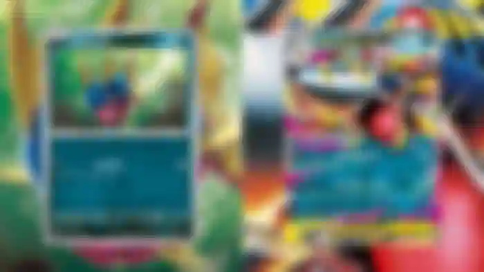A picture of the Pokemon cards, Carvanha and Mega Sharpedo ex.
