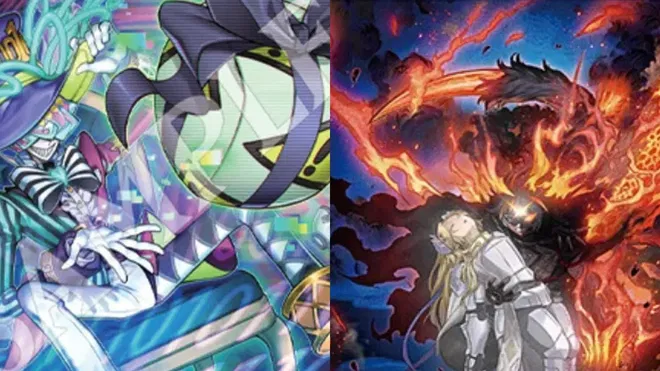 A picture from the Yu-Gi-Oh! card, Bot Herder and The Stigmata-Devouring Dragon