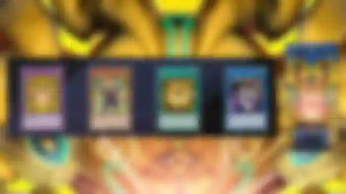 A screenshot of the featured cards for the new secret pack in master duel, Fires of Infinity.