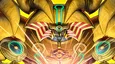A picture from the Yu-Gi-Oh! card, the Unstoppable Exodia Incarnate.