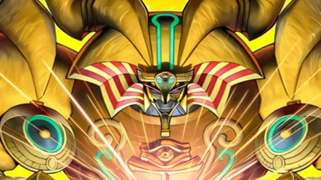 A picture from the Yu-Gi-Oh! card, the Unstoppable Exodia Incarnate.