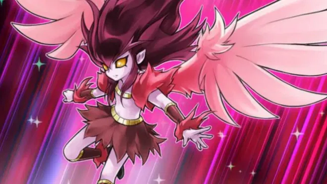 A picture from the Yu-Gi-Oh! card, Red Nova.