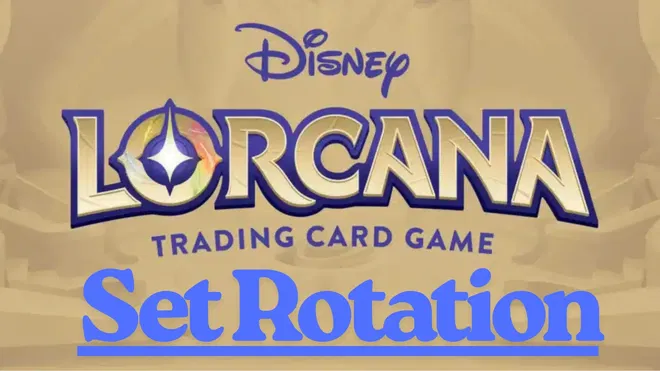An edited picture of the Disney Lorcana banner.